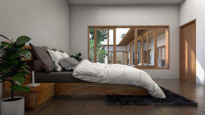 Bed (King, Queen or Single sizes at your discretion)